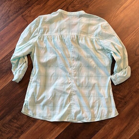 Athleta happy trails camp shirt green button up XL - Picture 3 of 3